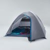 Quechua MH100, 3 Person Dome Camping Tent, Waterproof, Gray