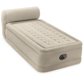 Durabeam Headboard 18" Twin Air Mattress with Built-in Pump