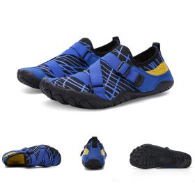 Fitness Yoga Outdoor Large Size Hiking Shoes (Option: A026 blue-43)