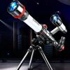 HD Astronomical Telescope Children Students Toys Gift Stargazing Monocular Teaching Aids for Science Experiment Simulate/Camping