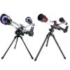 HD Astronomical Telescope Children Students Toys Gift Stargazing Monocular Teaching Aids for Science Experiment Simulate/Camping