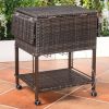 Outdoor Patio Pool Party Ice Drink Bar Table Cooler Trolley