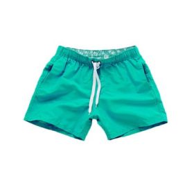 Beach Pants Men's Shorts Summer Surf Pants (Option: Green-M)